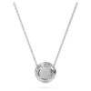 Eternity Halo solitaire-anheng med laboratoriedyrkede diamanter 0,59 karat totalt, rund form, 14K hvitt gull