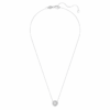 Eternity Halo solitaire-anheng med laboratoriedyrkede diamanter, 1 karat totalt, rund form, 14K hvitt gull Eternity Halo solitaire-anheng med laboratoriedyrkede diamanter, 1 karat totalt, rund form, 14K hvitt gull