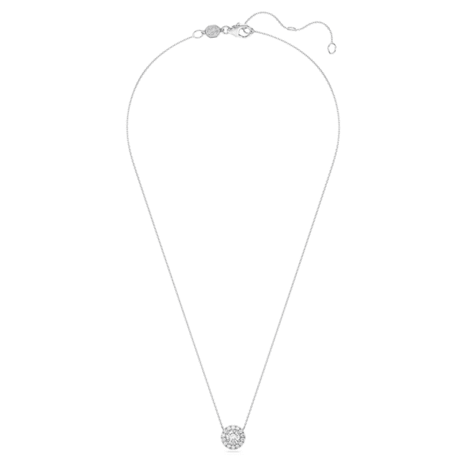 Eternity Halo solitaire-anheng med laboratoriedyrkede diamanter, 1 karat totalt, rund form, 14K hvitt gull Eternity Halo solitaire-anheng med laboratoriedyrkede diamanter, 1 karat totalt, rund form, 14K hvitt gull