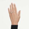 Eternity Halo-solitaire-ring med laboratoriedyrkede diamanter, 0,45 karat totalt, rund form, sterlingsølv Eternity Halo-solitaire-ring med laboratoriedyrkede diamanter, 0,45 karat totalt, rund form, sterlingsølv