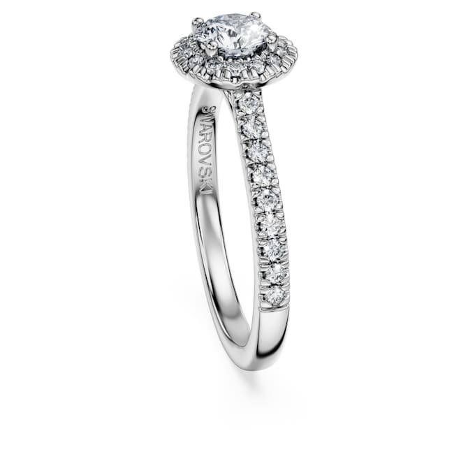 Eternity Halo solitaire-ring med laboratoriedyrkede diamanter på totalt 0,8 karat, rund form, 14K hvitt gull Eternity Halo solitaire-ring med laboratoriedyrkede diamanter på totalt 0,8 karat, rund form, 14K hvitt gull