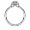Eternity Halo solitaire-ring med laboratoriedyrkede diamanter på totalt 0,8 karat, rund form, 14K hvitt gull Eternity Halo solitaire-ring med laboratoriedyrkede diamanter på totalt 0,8 karat, rund form, 14K hvitt gull