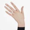 Eternity Halo solitaire-ring med laboratoriedyrkede diamanter på totalt 1,33 karat, rund form, 14K hvitt gull