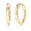 Eternity-hoop-øredobber med laboratoriedyrkede diamanter, totalt 0,5 karat, rund form, 14K gult gull Eternity-hoop-øredobber med laboratoriedyrkede diamanter, totalt 0,5 karat, rund form, 14K gult gull