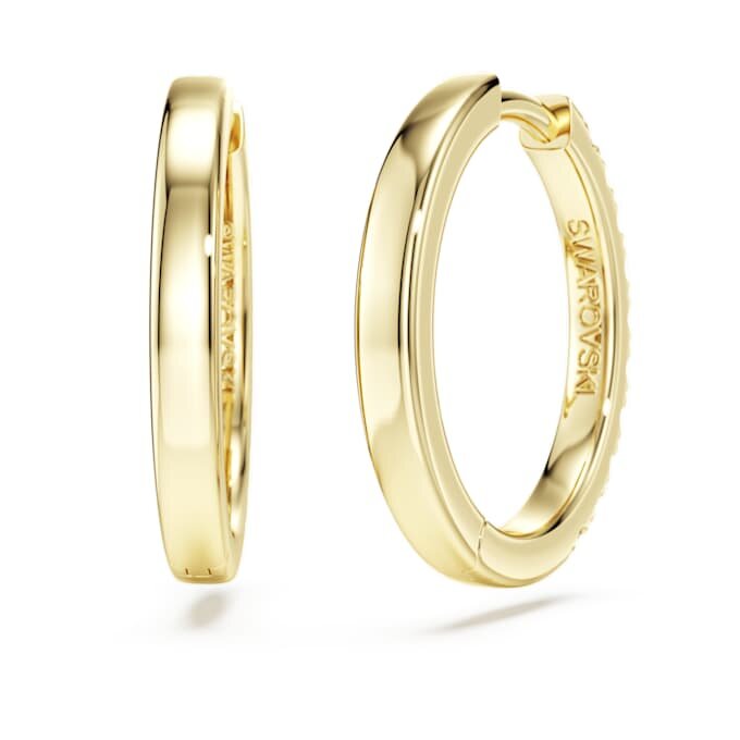 Eternity-hoop-øredobber med laboratoriedyrkede diamanter, totalt 0,5 karat, rund form, 14K gult gull Eternity-hoop-øredobber med laboratoriedyrkede diamanter, totalt 0,5 karat, rund form, 14K gult gull