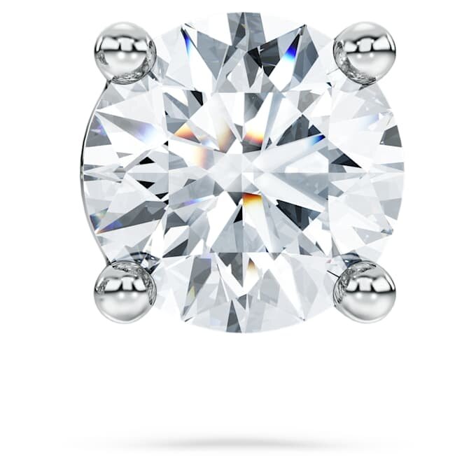Eternity-øredobber med laboratoriedyrkede diamanter 0,5 karat totalt, enkelt, rund form, 14K hvitt gull Eternity-øredobber med laboratoriedyrkede diamanter 0,5 karat totalt, enkelt, rund form, 14K hvitt gull