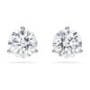 Eternity-øredobber med laboratoriedyrkede diamanter, totalt 2,0 karat, rund form, 14K hvitt gull Eternity-øredobber med laboratoriedyrkede diamanter, totalt 2,0 karat, rund form, 14K hvitt gull