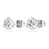 Eternity-øredobber med laboratoriedyrkede diamanter, totalt 2,0 karat, rund form, 14K hvitt gull Eternity-øredobber med laboratoriedyrkede diamanter, totalt 2,0 karat, rund form, 14K hvitt gull
