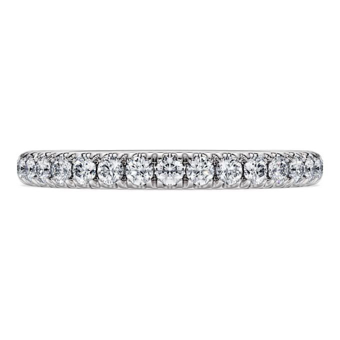Eternity-ring med laboratoriedyrkede diamanter 0,4 karat totalt, rund form, 14K hvitt gull Eternity-ring med laboratoriedyrkede diamanter 0,4 karat totalt, rund form, 14K hvitt gull