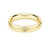 Eternity-ring med laboratoriedyrkede diamanter på totalt 0,05 karat, rund form, 14K gult gull