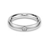 Eternity-ring med laboratoriedyrkede diamanter på totalt 0,05 karat, rund form, 14K hvitt gull