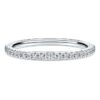 Eternity-ring med laboratoriedyrkede diamanter på totalt 0,2 karat, rund form, 14K hvitt gull