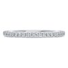Eternity-ring med laboratoriedyrkede diamanter på totalt 0,2 karat, rund form, 14K hvitt gull