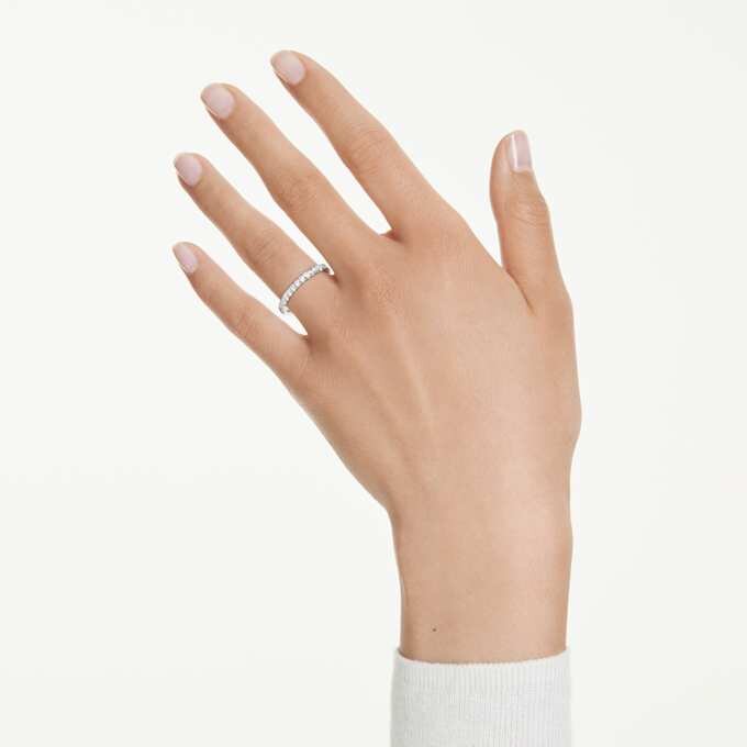 Eternity-ring med laboratoriedyrkede diamanter på totalt 0,4 karat, rund form, sterlingsølv Eternity-ring med laboratoriedyrkede diamanter på totalt 0,4 karat, rund form, sterlingsølv