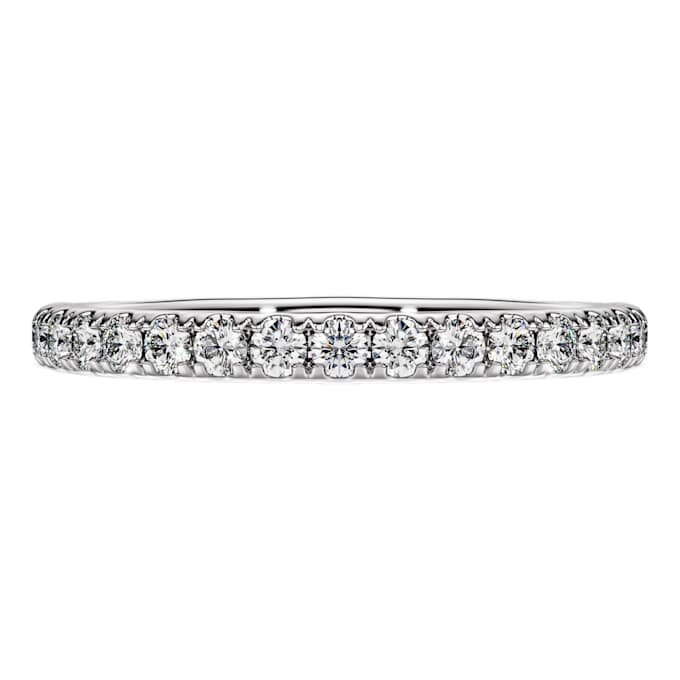 Eternity-ring med laboratoriedyrkede diamanter på totalt 0,4 karat, rund form, sterlingsølv Eternity-ring med laboratoriedyrkede diamanter på totalt 0,4 karat, rund form, sterlingsølv