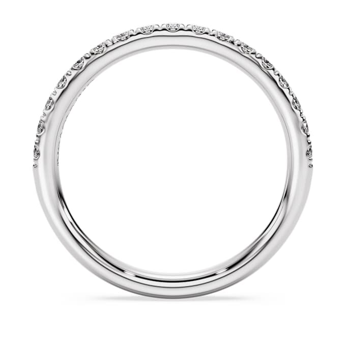 Eternity-ring med laboratoriedyrkede diamanter på totalt 0,4 karat, rund form, sterlingsølv Eternity-ring med laboratoriedyrkede diamanter på totalt 0,4 karat, rund form, sterlingsølv