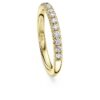Eternity-ring med laboratoriedyrkede diamanter, totalt 0,4 karat, rund form, 14K gult gull