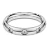 Eternity-ring med laboratoriedyrkede diamanter, totalt 0,5 karat, rund form, 14K hvitt gull