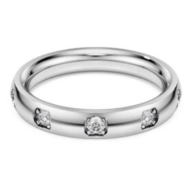 Eternity-ring med laboratoriedyrkede diamanter, totalt 0,5 karat, rund form, 14K hvitt gull Eternity-ring med laboratoriedyrkede diamanter, totalt 0,5 karat, rund form, 14K hvitt gull