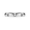 Eternity-ring med laboratoriedyrkede diamanter, totalt 0,5 karat, rund form, 14K hvitt gull