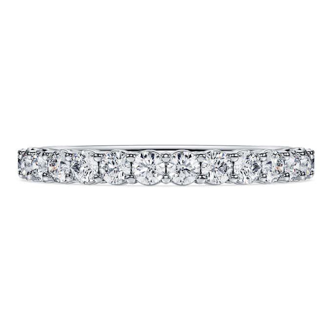 Eternity-ring med laboratoriedyrkede diamanter, totalt 0,5 karat, rund form, 14K hvitt gull Eternity-ring med laboratoriedyrkede diamanter, totalt 0,5 karat, rund form, 14K hvitt gull