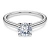 Eternity-ringer med laboratoriedyrkede diamanter, totalt 1 karat, rund form, 14K hvitt gull Eternity-ringer med laboratoriedyrkede diamanter, totalt 1 karat, rund form, 14K hvitt gull