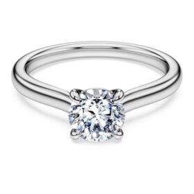 Eternity-ringer med laboratoriedyrkede diamanter, totalt 1 karat, rund form, 14K hvitt gull Eternity-ringer med laboratoriedyrkede diamanter, totalt 1 karat, rund form, 14K hvitt gull