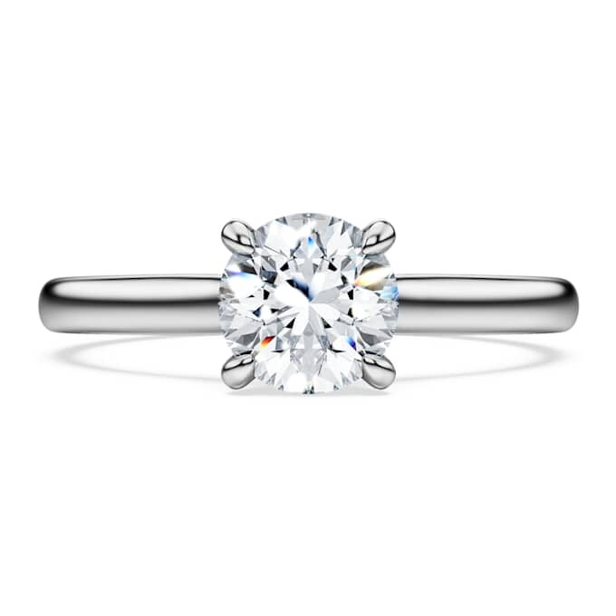 Eternity-ringer med laboratoriedyrkede diamanter, totalt 1 karat, rund form, 14K hvitt gull Eternity-ringer med laboratoriedyrkede diamanter, totalt 1 karat, rund form, 14K hvitt gull