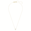 Eternity Solitaire-anheng med laboratoriedyrkede diamanter, 1 karat totalt, rund form, 14K gult gull