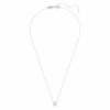 Eternity Solitaire-anheng med laboratoriedyrkede diamanter, 1 karat totalt, rund form, 14K hvitt gull