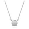 Eternity Solitaire-anheng med laboratoriedyrkede diamanter, 1 karat totalt, rund form, 14K hvitt gull