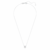 Eternity Solitaire-anheng med laboratoriedyrkede diamanter, 2 karat totalt, rund form, 14K hvitt gull