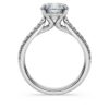 Eternity-solitaire-ring med laboratoriedyrkede diamanter, 2,2 karat totalt, rund form, 14K hvitt gull Eternity-solitaire-ring med laboratoriedyrkede diamanter, 2,2 karat totalt, rund form, 14K hvitt gull