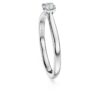 Eternity solitaire-ring med laboratoriedyrkede diamanter på totalt 0,25 karat, rund form, sterlingsølv