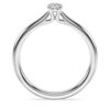 Eternity solitaire-ring med laboratoriedyrkede diamanter på totalt 0,25 karat, rund form, sterlingsølv