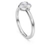 Eternity solitaire-ring med laboratoriedyrkede diamanter på totalt 0,5 karat, hjerteform, sterlingsølv