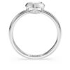 Eternity solitaire-ring med laboratoriedyrkede diamanter på totalt 0,5 karat, hjerteform, sterlingsølv