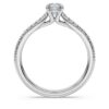 Eternity-solitaire-ring med laboratoriedyrkede diamanter på totalt 0,7 karat, rund form, 14K hvitt gull
