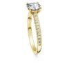 Eternity-solitaire-ring med laboratoriedyrkede diamanter på totalt 1,2 karat, rund form, 14K gult gull