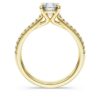 Eternity-solitaire-ring med laboratoriedyrkede diamanter på totalt 1,2 karat, rund form, 14K gult gull