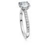 Eternity-solitaire-ring med laboratoriedyrkede diamanter på totalt 1,7 karat, rund form, 14K hvitt gull Eternity-solitaire-ring med laboratoriedyrkede diamanter på totalt 1,7 karat, rund form, 14K hvitt gull