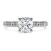 Eternity-solitaire-ring med laboratoriedyrkede diamanter, totalt 1,2 karat, rund form, 14K hvitt gull Eternity-solitaire-ring med laboratoriedyrkede diamanter, totalt 1,2 karat, rund form, 14K hvitt gull