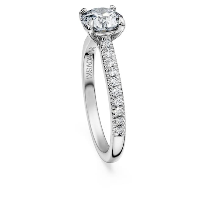 Eternity-solitaire-ring med laboratoriedyrkede diamanter, totalt 1,2 karat, rund form, 14K hvitt gull Eternity-solitaire-ring med laboratoriedyrkede diamanter, totalt 1,2 karat, rund form, 14K hvitt gull