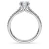 Eternity-solitaire-ring med laboratoriedyrkede diamanter, totalt 1,2 karat, rund form, 14K hvitt gull Eternity-solitaire-ring med laboratoriedyrkede diamanter, totalt 1,2 karat, rund form, 14K hvitt gull
