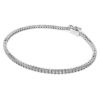 Eternity Tennis-armbånd med laboratoriedyrkede diamanter, totalt 1,5 karat, rund form, 14K hvitt gull