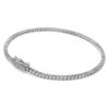 Eternity Tennis-armbånd med laboratoriedyrkede diamanter, totalt 1,5 karat, rund form, 14K hvitt gull