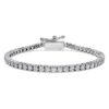Eternity Tennis-armbånd med laboratoriedyrkede diamanter, totalt 3 karat, rund form, 14K hvitt gull Eternity Tennis-armbånd med laboratoriedyrkede diamanter, totalt 3 karat, rund form, 14K hvitt gull