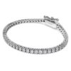 Eternity Tennis-armbånd med laboratoriedyrkede diamanter, totalt 3 karat, rund form, 14K hvitt gull Eternity Tennis-armbånd med laboratoriedyrkede diamanter, totalt 3 karat, rund form, 14K hvitt gull