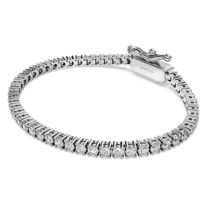 Eternity Tennis-armbånd med laboratoriedyrkede diamanter, totalt 3 karat, rund form, 14K hvitt gull Eternity Tennis-armbånd med laboratoriedyrkede diamanter, totalt 3 karat, rund form, 14K hvitt gull