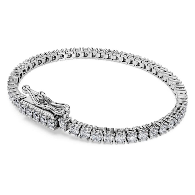 Eternity Tennis-armbånd med laboratoriedyrkede diamanter, totalt 3 karat, rund form, 14K hvitt gull Eternity Tennis-armbånd med laboratoriedyrkede diamanter, totalt 3 karat, rund form, 14K hvitt gull